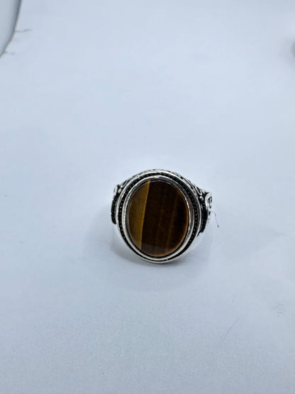 Brown circle ring